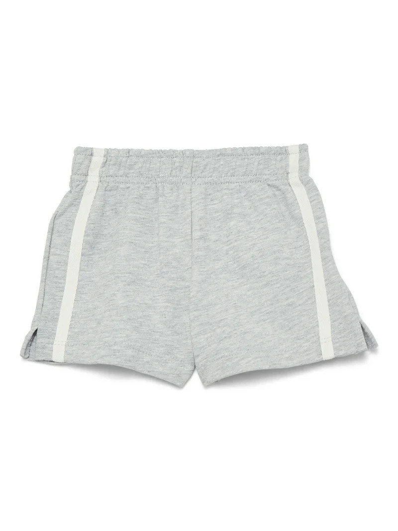 Wonder Nation Baby Boy French Terry Taped Shorts, Sizes 0-24 Months | Walmart (US)