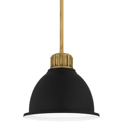 Baynard 1-Light Weathered Brass Mini Pendant - #136T2 | Lamps Plus | Lamps Plus