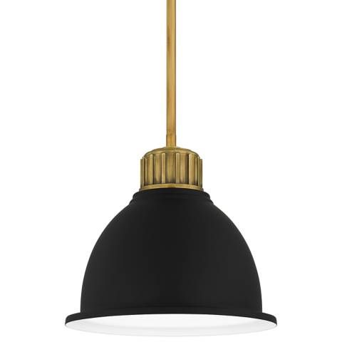 Baynard 1-Light Weathered Brass Mini Pendant - #136T2 | Lamps Plus | Lamps Plus