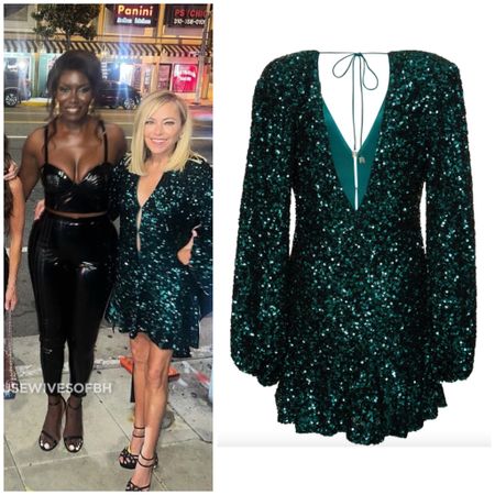Sutton Stracke’s Dark Green Sequin Dress 📸 = @therealhousewivesofbh