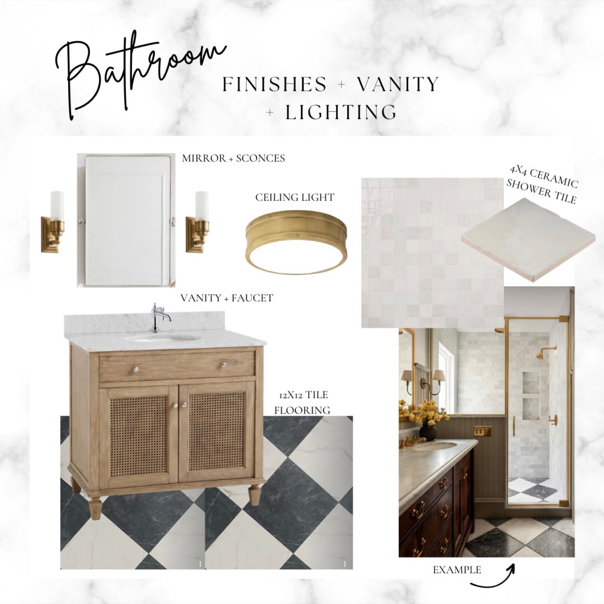 Mood Board Monday! Our cozy coastal cottage has a tiny, but elevated bathroom 🛁

#LTKhome