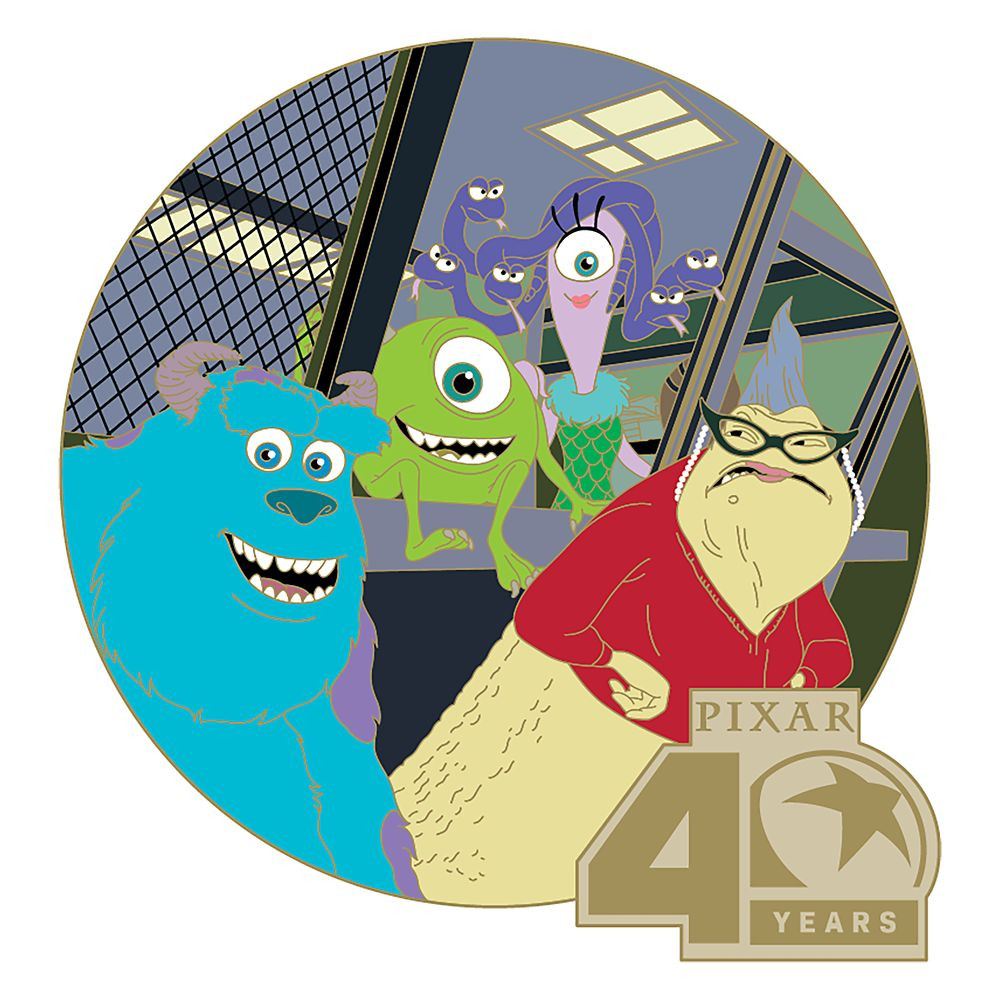 D23-Exclusive Monsters, Inc. Pin – Pixar Animation Studios 40th Anniversary – Limited Edition | Disney Store