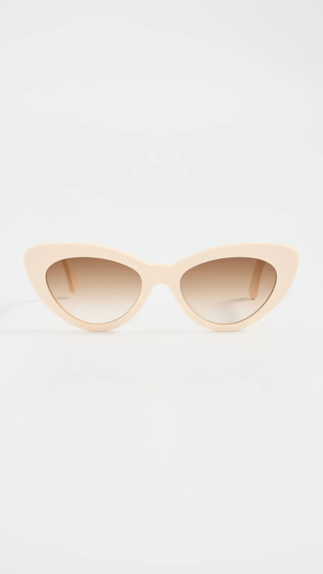Pamela Cream Brown Flat Gradient Sunglasses | Shopbop