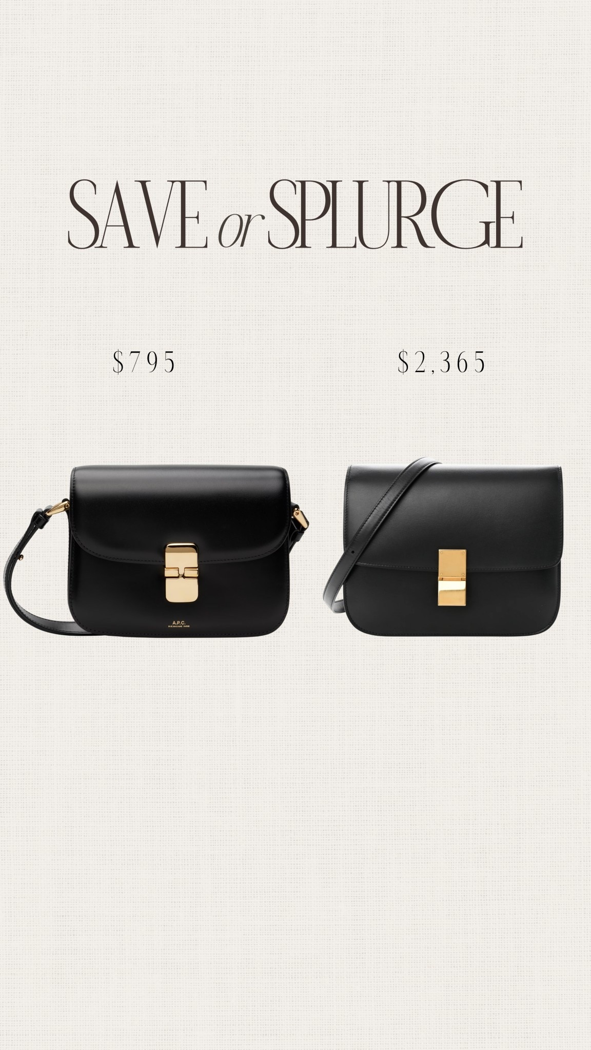 Save or splurge! This handbag is so beautiful, timeless, and sleek. This is a great year round handbag. #stylinbyaylin

#LTKGiftGuide #LTKStyleTip #LTKItBag