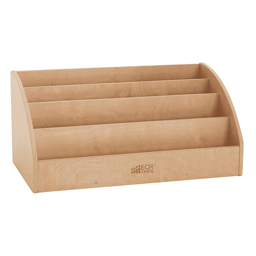 ECR4Kids Toddler Book Display, Beginner Bookshelf, Natural | Amazon (US)