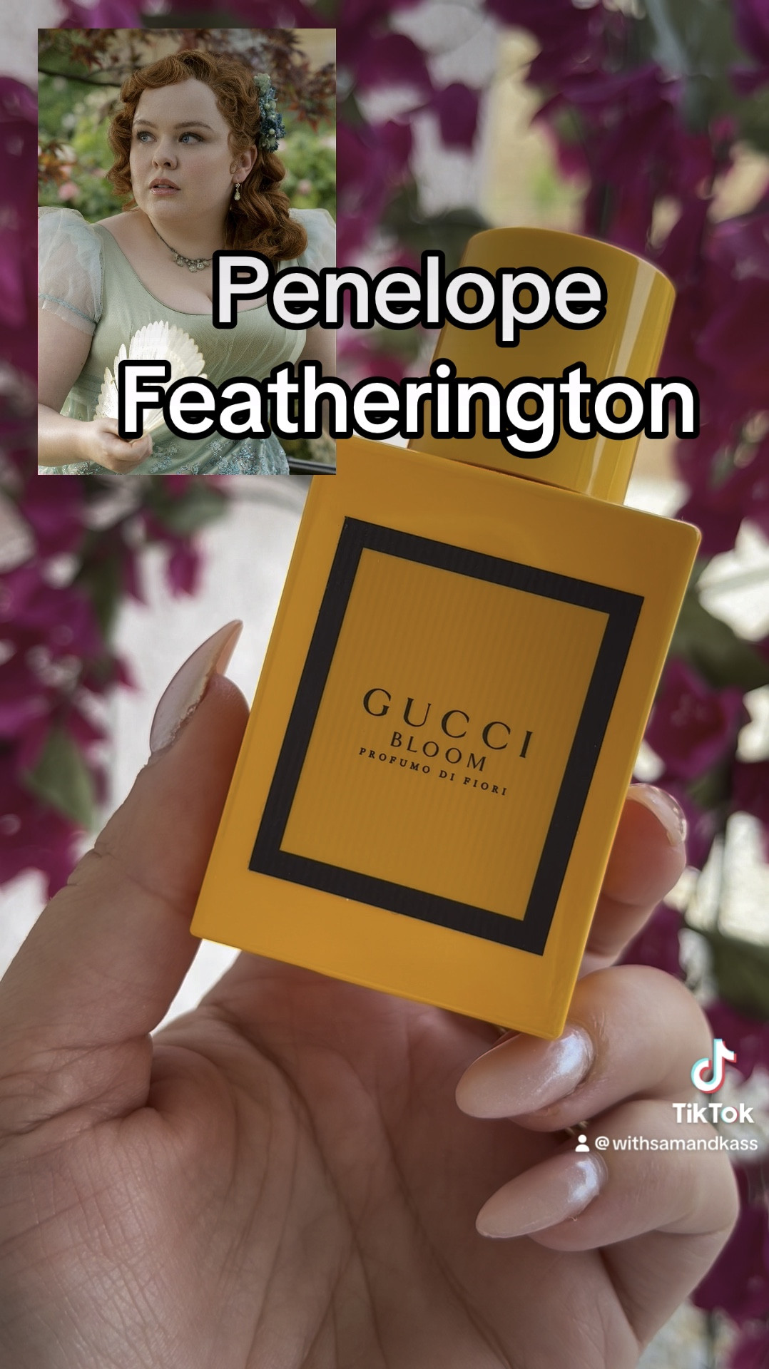 Bridgerton Cast Perfumes: Floral Edition. If I could pick perfumes for the Bridgerton cast to wear while filming, these are the floral perfumes I'd pick!!

🪻Francesca Bridgerton: Chloe Atelier Des
Fleurs Jasminum Sambac
Notes: Velvety Jasmine Petals and sunny notes

🖋️Penelope Featherington: Gucci Bloom
Profuma di Fiori
Notes: Tuberose, Ylang Ylang and Jasmine

🫖 Queen Charlotte: Chloe L'Eau de Parfum
Lumineuse
Notes: Jasmine Sambac, Organic Rose Essence, Vanilla and Patchouli

🕯️Eloise: Jo Malone Frangipani Flower
Notes: jasmine Petals, Frangipani and
Sandalwood

📜Cressida Cowper: Love Shack Fancy
Forever In Love
Notes: green pear, gardenia and Cedarwood

 #bridgerton #bridgertonperfumes
#bridgertonseason3 #bridgertontiktok #perfume #perfumetok #floralperfumes


#LTKFindsUnder100 #LTKBeauty #LTKFindsUnder50