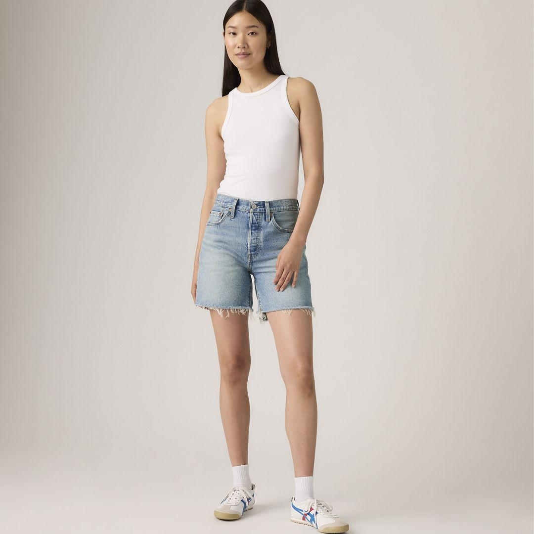 Levi's 501 Original Fit Mid-Thigh Lightweight Women's Shorts 26 | Levi's US