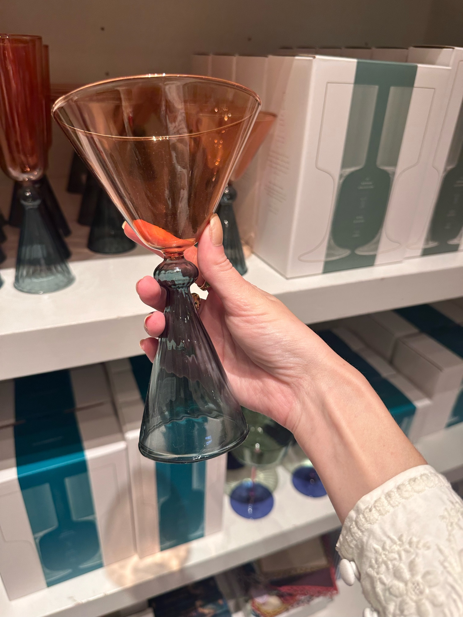 Such a gorgeous housewarming or host/hostess gift that comes in multiple styles of glass 

Martini glass | champagne flutes | glassware | stemware | host gift | hostess gifts | housewarming gift | anthologies home 

#LTKHome #LTKSeasonal #LTKFindsUnder50