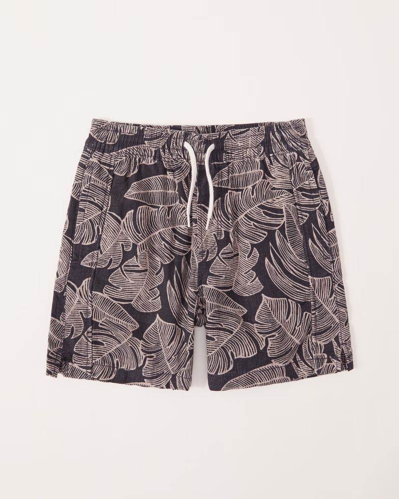 linen-blend resort shorts | Abercrombie & Fitch (US)