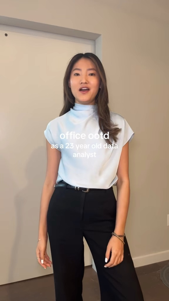 office ootd for meeting + training @Aritzia 

#officeootd #officeoutfits #corporateoutfits #officewear #workwear office outfit as a 23 year old data analyst, spring office outfit, summer office outfit, nominee blouse villa blue, agency pants

#LTKgrwm #LTKootd #LTKWorkwear