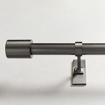 Oversized Adjustable Metal Rod - Gunmetal | West Elm (US)