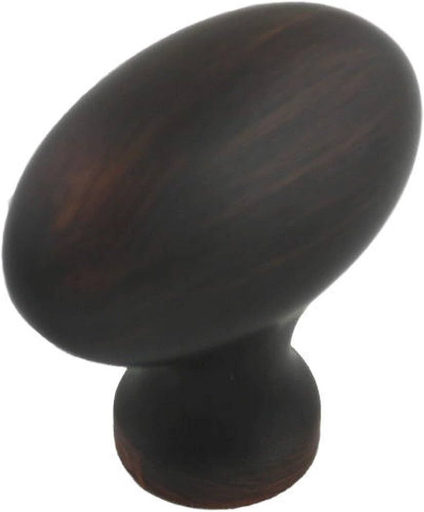 Cosmas 10 Pack 6022ORB Oil Rubbed Bronze Oval Oblong Cabinet Knob | Amazon (US)