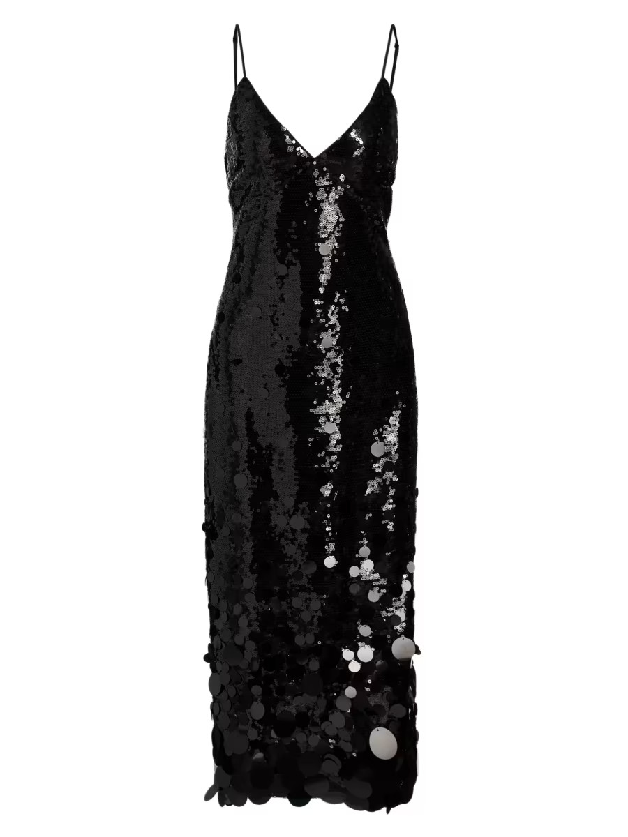 Milly Rae Sequin-Embellished Midi-Dress | Saks Fifth Avenue | Saks Fifth Avenue