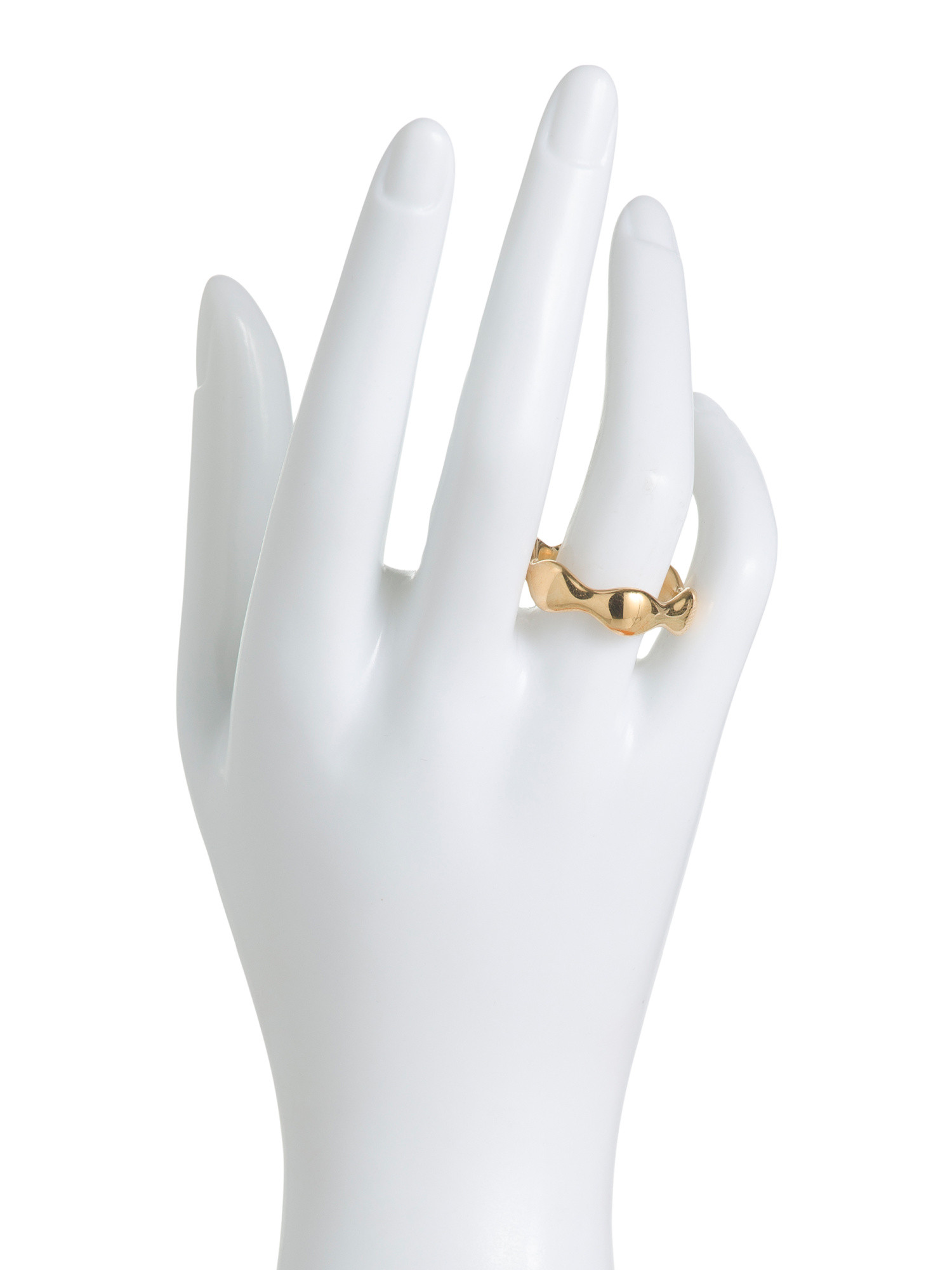 Made In Italy 14kt Gold Wave Band Ring | TJ Maxx