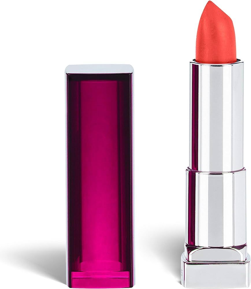 Maybelline New York Color Sensational Pink Lipstick, Satin Lipstick, Shocking Coral, 0.15 Ounce, ... | Amazon (US)