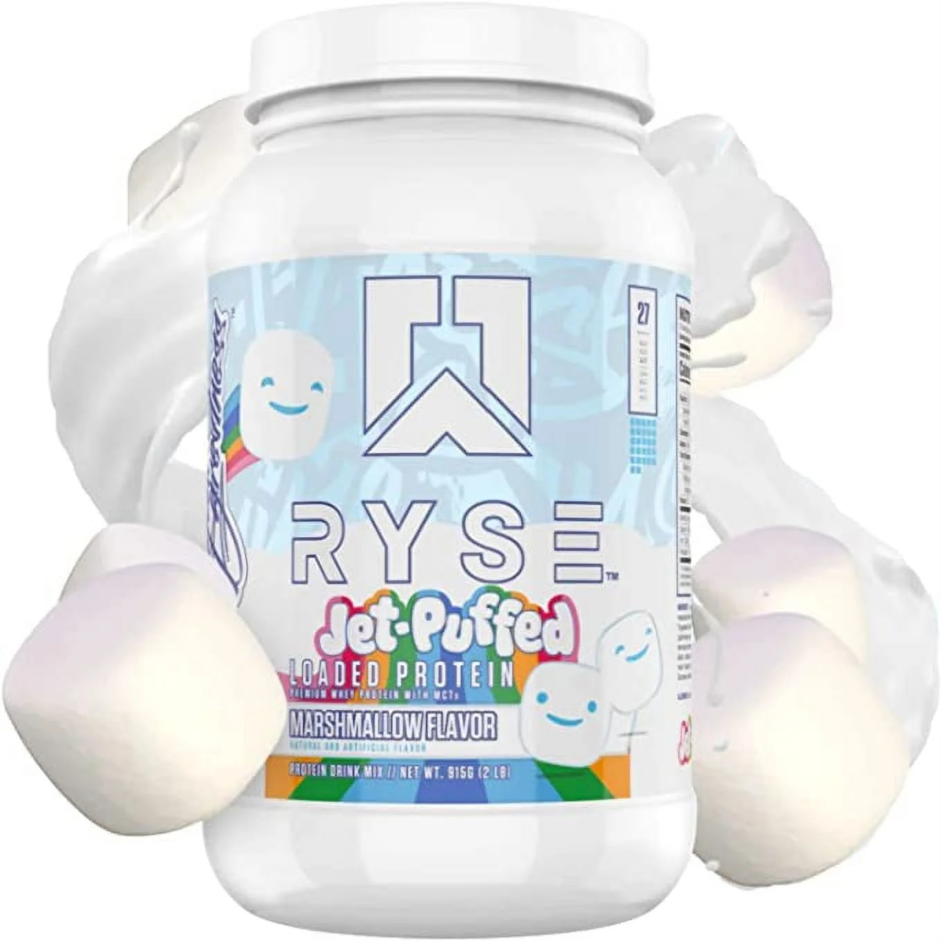 RYSE Up Supplements, Loaded Protein, Jet-Puffed Marshmallow, 2 Pounds - Walmart.com | Walmart (US)