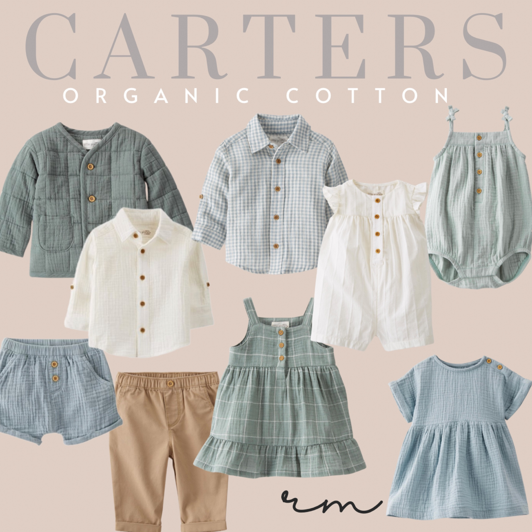 Carter’s Organic Cotton just dropped their spring line and it’s adorable! Perfect neutral colors, prints and solids for family photos! Coordinating outfits for baby and toddler great for mixing and matching!

#LTKbaby #LTKkids #LTKunder50