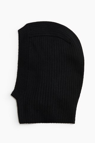H & M - Rib-knit balaclava - Black | H&M (UK, MY, IN, SG, PH, TW, HK)