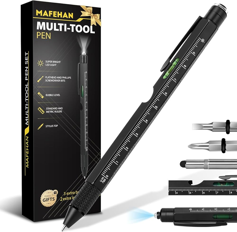Gifts for Men, Father's Day Gifts for Dad, 9 in 1 Multitool Pen, Birthday Gifts for Men Who Have ... | Amazon (US)