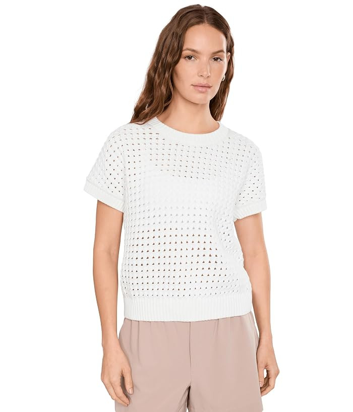 Varley Denny Knit Top Women's Sweater Snow White: XXS | Zappos.com