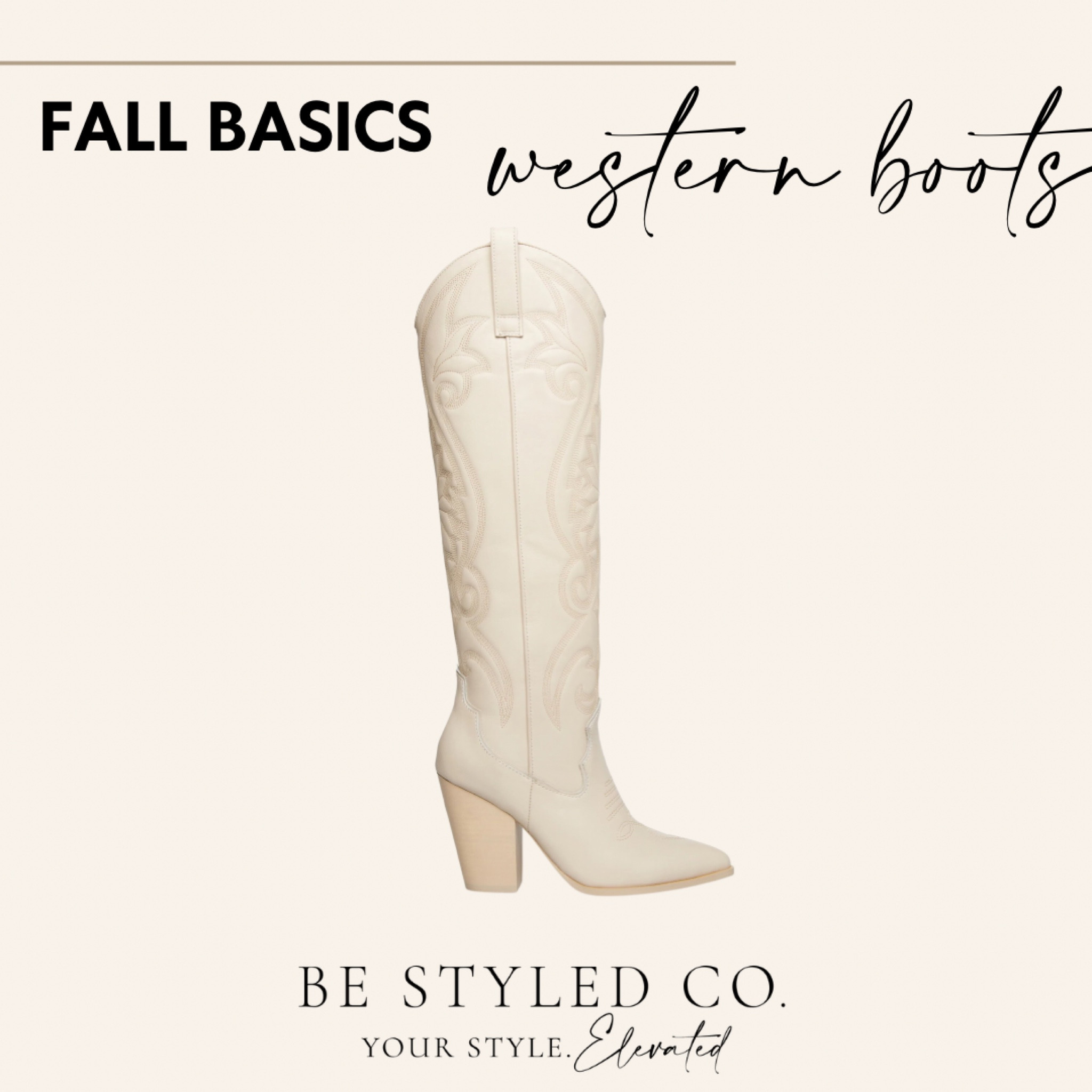 Western boots for Fall- look great with dresses, skirts, or over skinny jeans/ leggings 

#LTKfindsunder100 #LTKshoecrush #LTKSeasonal