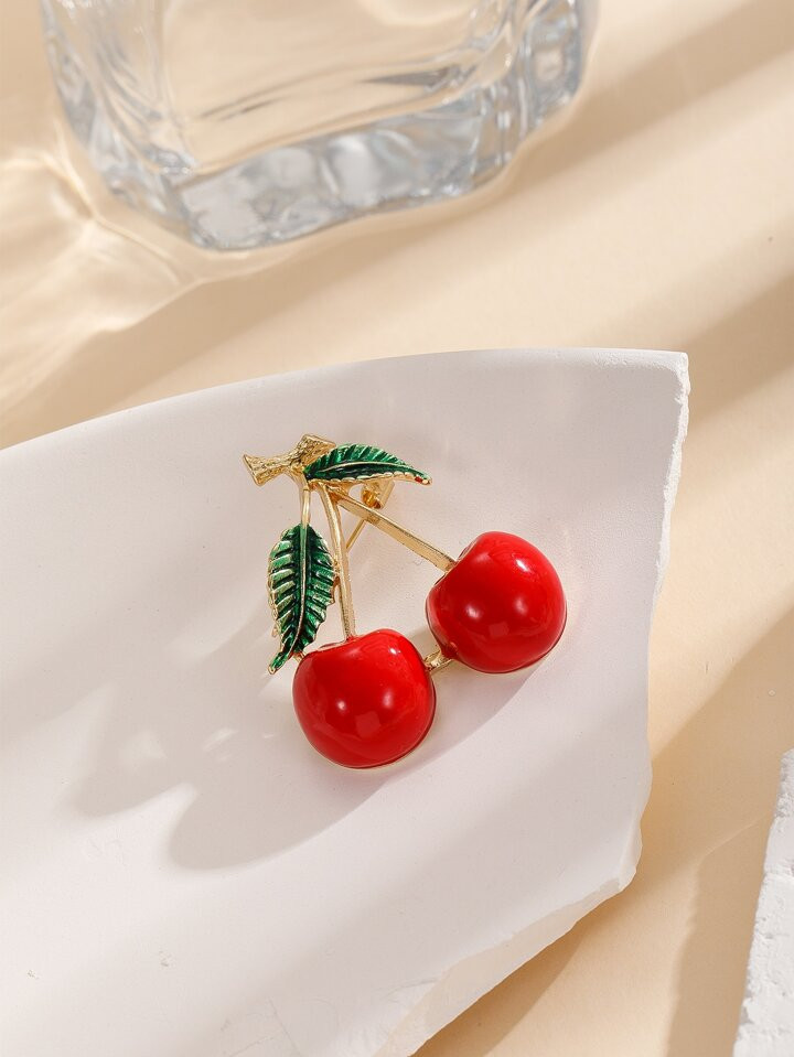 Cherry Shaped Brooch | SHEIN USA | SHEIN