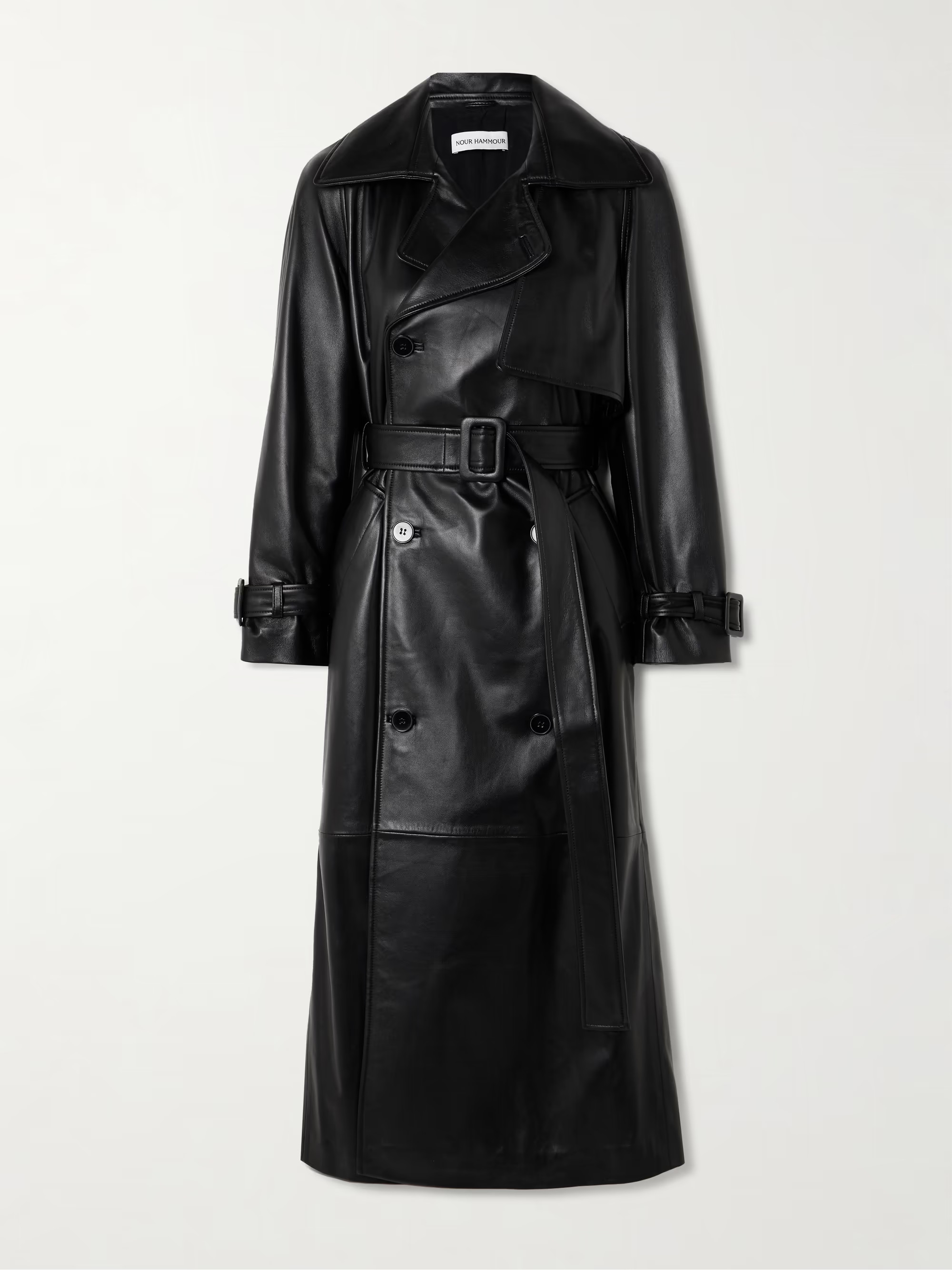 Henri belted leather trench coat | NET-A-PORTER (UK & EU)
