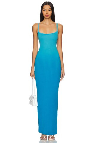COTTON CITIZEN Verona Spaghetti Maxi Dress in Lapis Cast from Revolve.com | Revolve Clothing (Global)