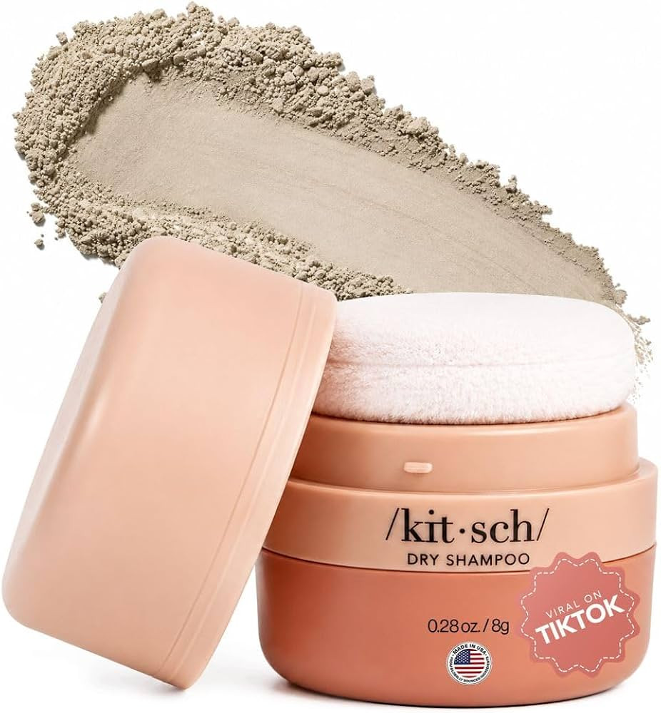 Kitsch Dry Shampoo Powder with Rice Protein for Women & Men - Unscented, Volumizing, No White Cas... | Amazon (US)