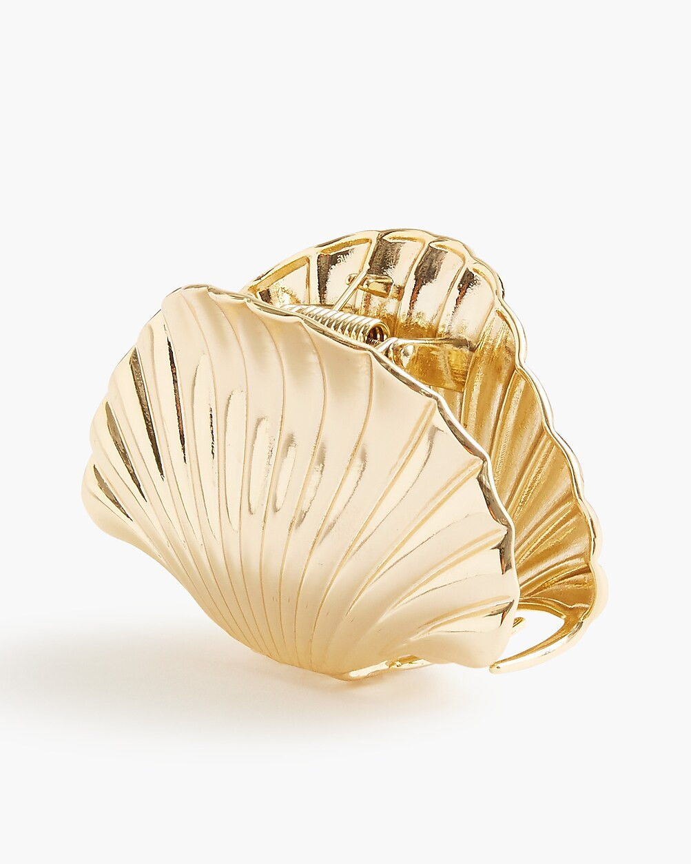 Metallic shell claw clip | J.Crew Factory