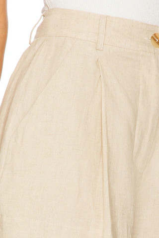 Andra Short in Natural Linen | Revolve Clothing (Global)