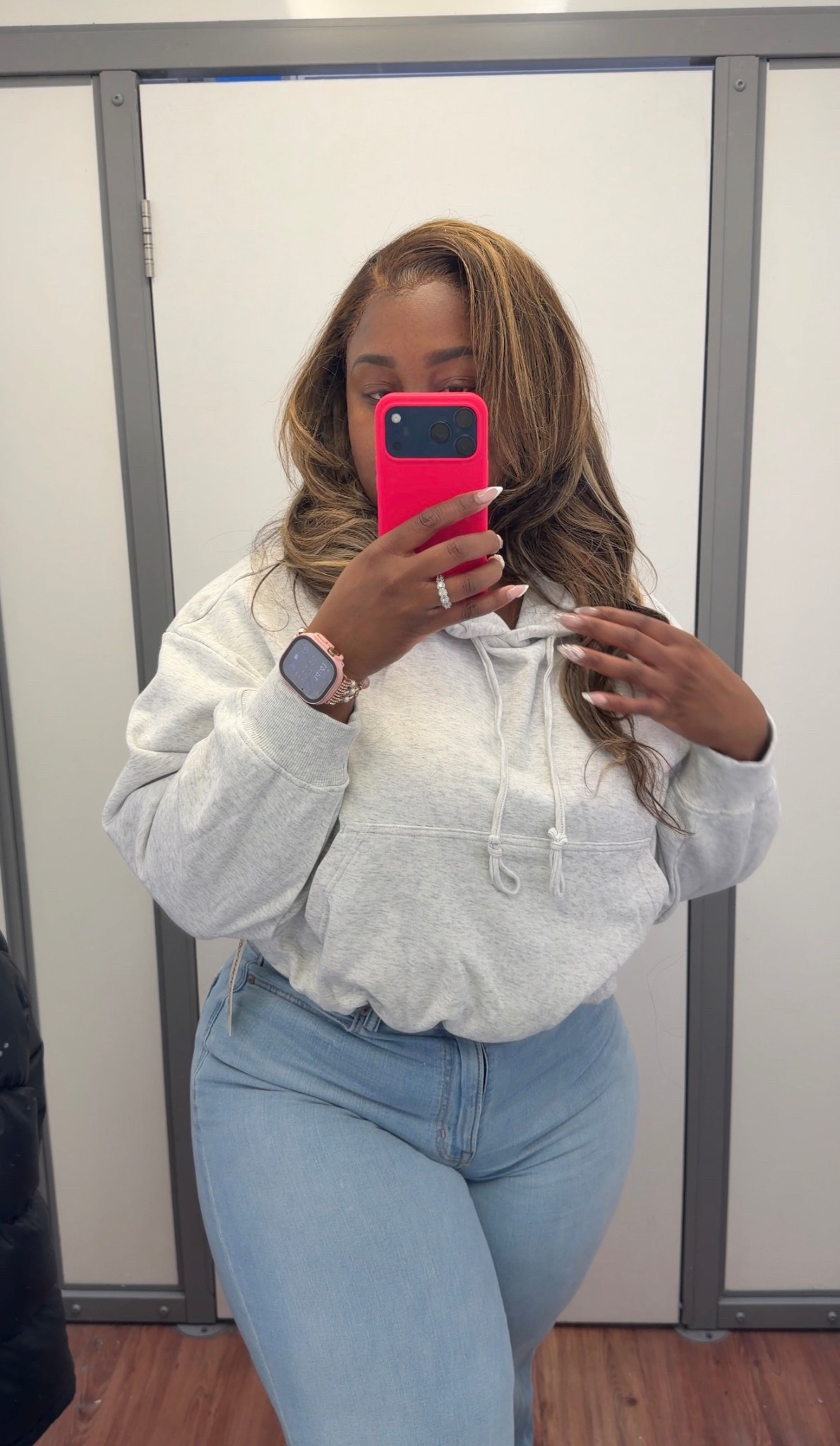 Yall can have the expensive hoodies 😂😂. I'll go to Walmart for under $17. IM IN WOW😍😍😍. It also comes in PINK. Im wearing a size XL.

#LTKTall #LTKPlusSize #LTKMidsize