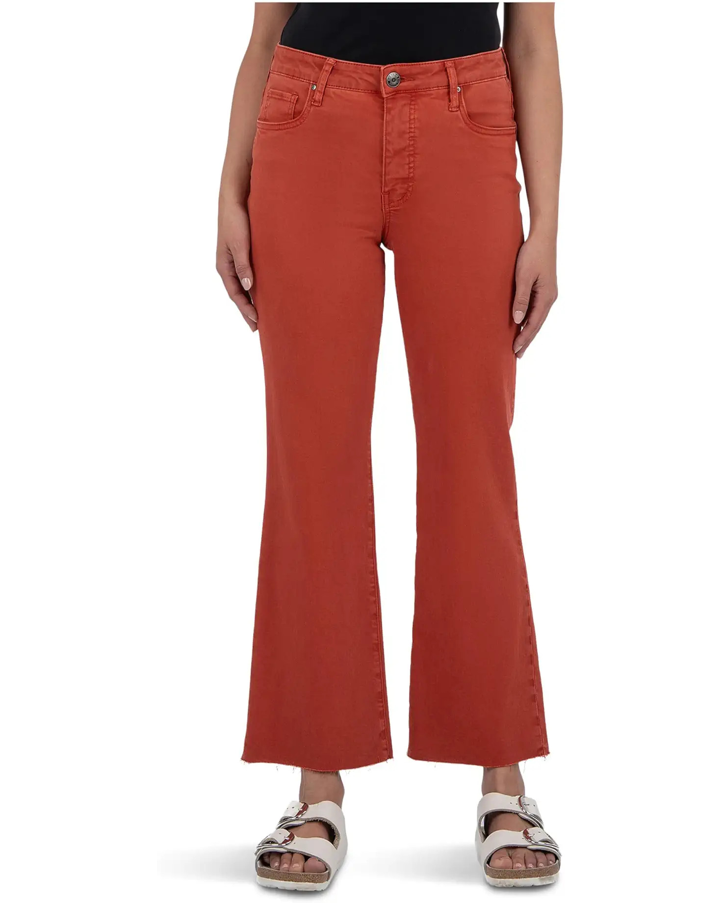 Kelsey High Rise Fab Ab Ankle Flare With Raw Hem | Zappos