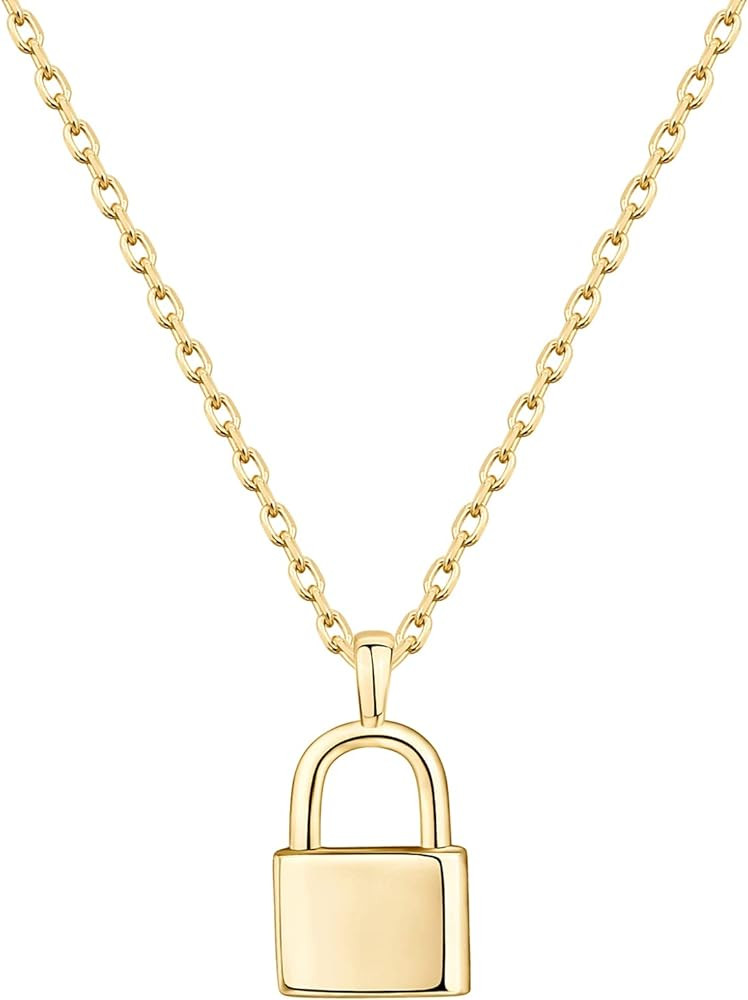 PAVOI 14K Gold Plated Dainty Cubic Zirconia Pendant Necklace for Women | Dot, Elephant, Butterfly... | Amazon (US)