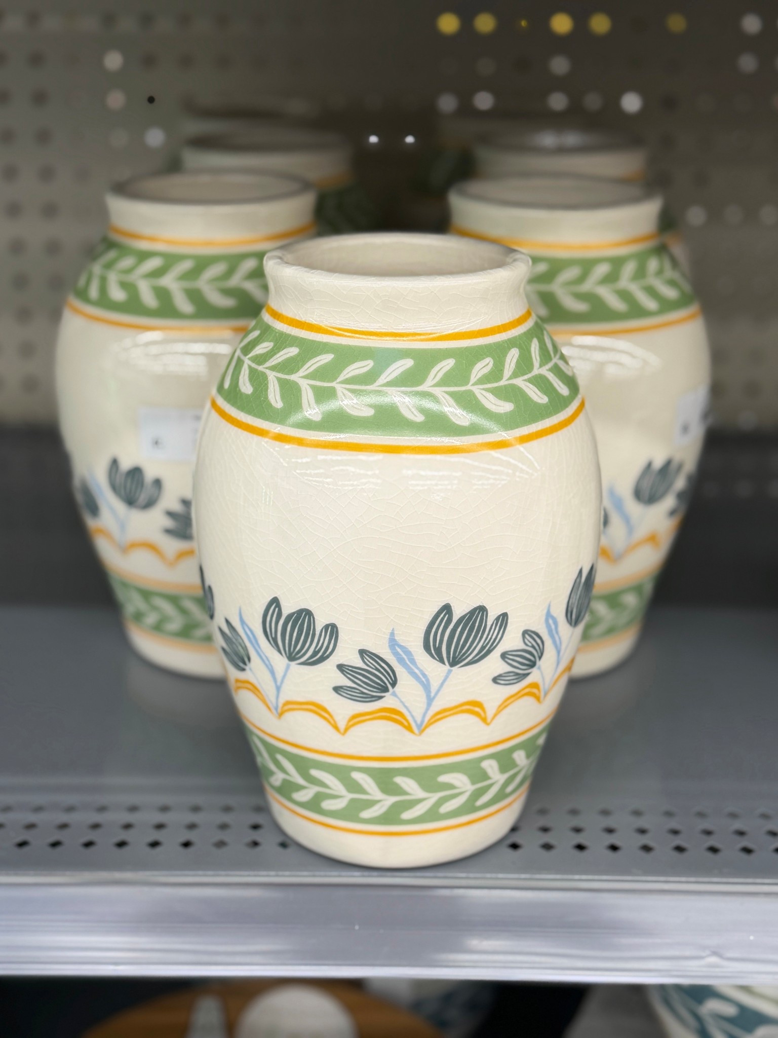 New at Walmart and such a cute find! 🌼 The Better Homes & Gardens Napa Printed Ceramic Vase has a lovely hand-painted floral and leaf motif with a subtle crackle glaze that gives it a charming vintage feel. 🌿 The white base with soft multicolor detailing makes it easy to style with fresh flowers or as a standalone accent. ✨ A pretty decor piece for an entryway, dining table, or shelf—and under $20! Linked here. 🩵 #WalmartFinds #HomeDecor
#AffordableDecor

#LTKSaleAlert #LTKHome