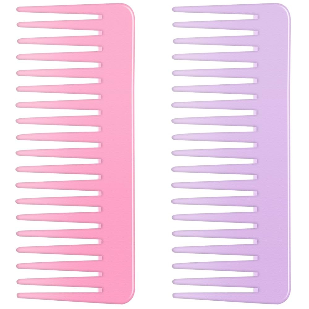 Wide Tooth and Large Detangling Comb Set for Long, Curly, Wet Hair - No Handle Styling, Shampoo &... | Amazon (US)