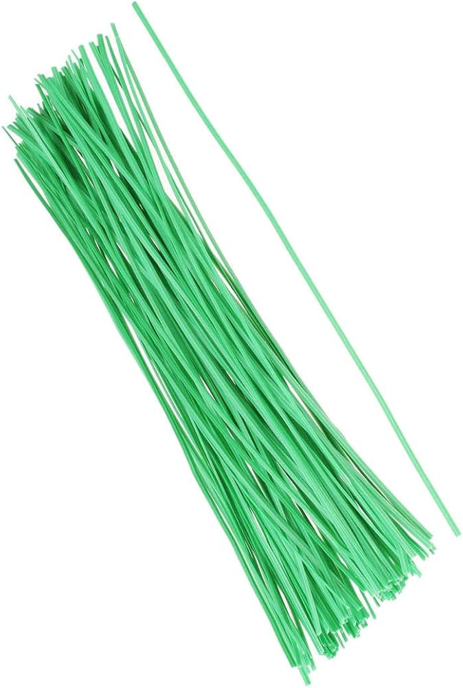 12” Plant Ties, 50 Pack | Heavy Duty Precut Flexible Garden Twist Ties | Plastic Coated Multi-F... | Amazon (US)