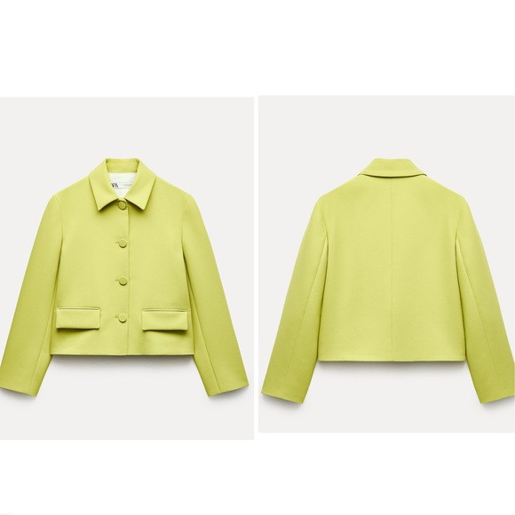Zara ZW Crop Pocket Jacket Size L | Poshmark