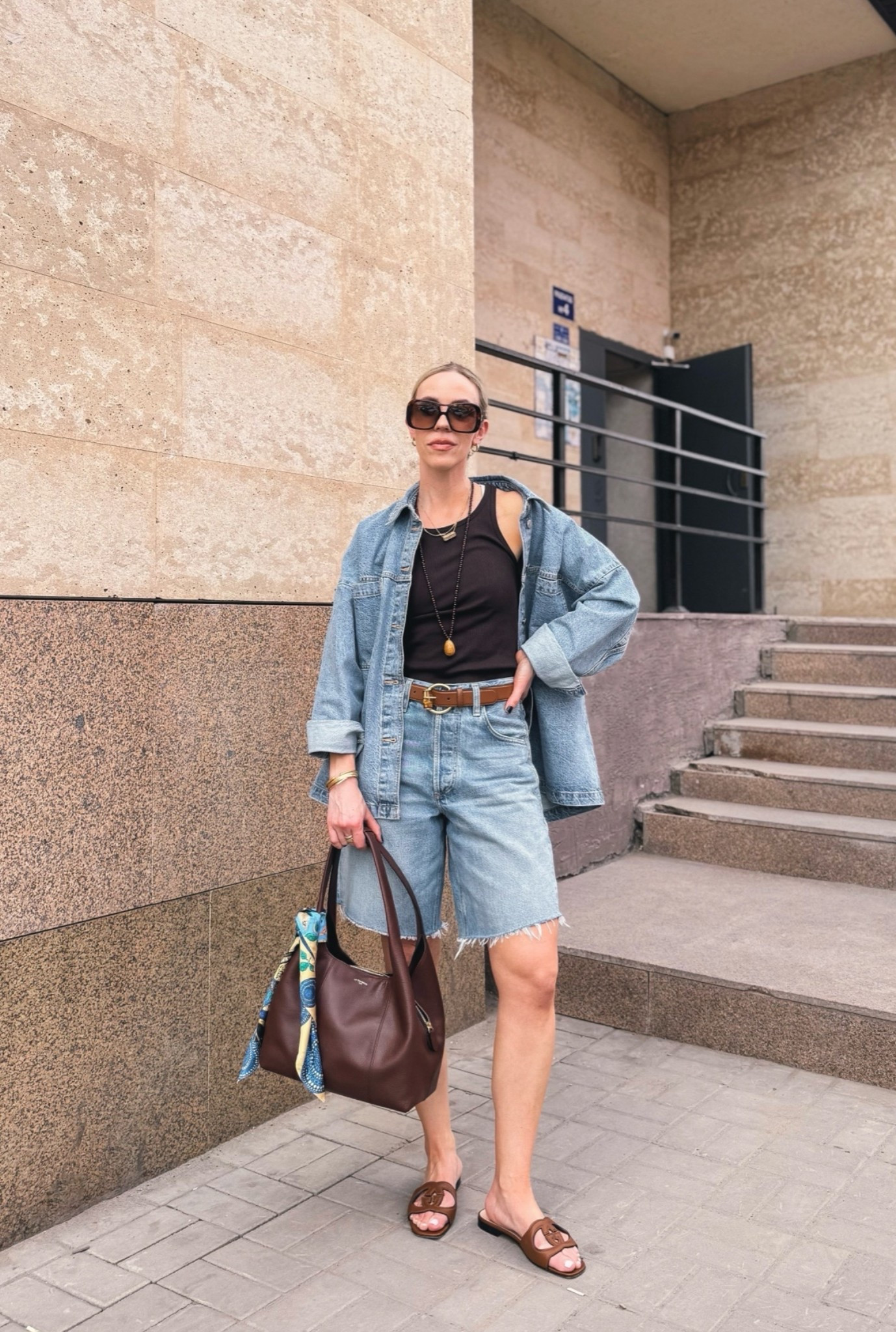 Denim on denim, all denim outfit, denim bermuda shorts, Gucci sandals, Le Tanneur handbag, style over 40

#LTKOver40 #LTKSeasonal #LTKTravel