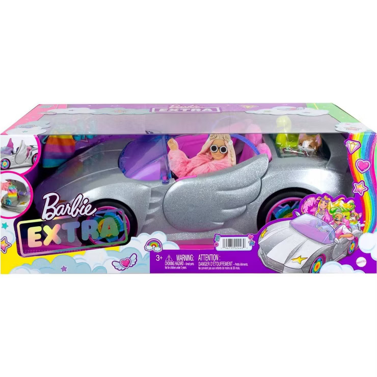Barbie Extra Vehicle - Sparkly Silver Car | Target