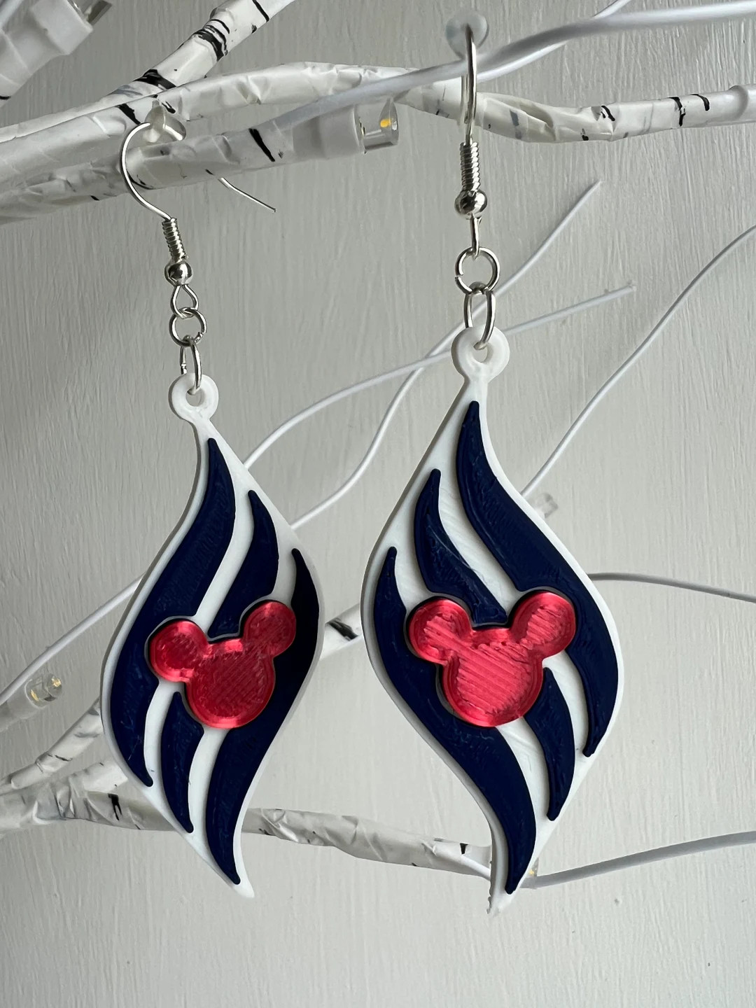 Inspired Disney Cruise Logo | Mickey Mouse Theme | 3D Printed Earrings | Etsy (US)