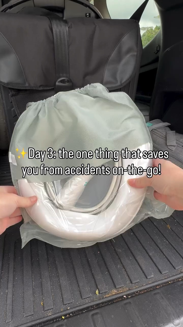 ✨DAY 3: I SAVED THE BEST FOR LAST! The on-the-go potty that SAVED you from panic searching for the closest restroom! #IYKYK

This potty will save you more than once. No matter how many times you ask your littles if they have to pee before they leave the house or even make them try, we all know as soon as the car starts moving they say “Mommy, I have to go potty.” Let’s face it the hardest part of potty training is doing it on-the-go, until now!

✨Save & comment SHOP and I’ll send it right over!