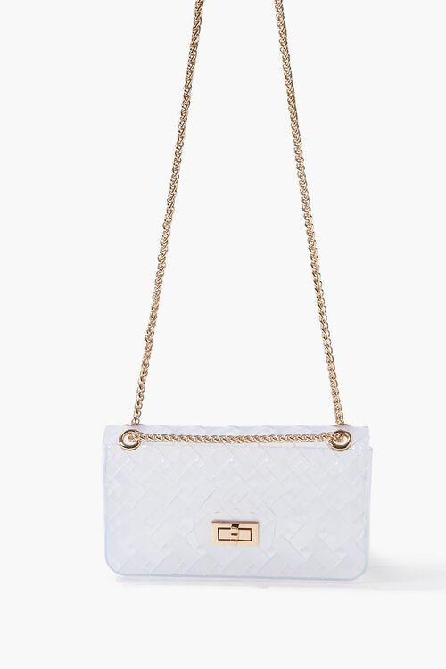 Basketwoven Vinyl Crossbody Bag | Forever 21 (US)