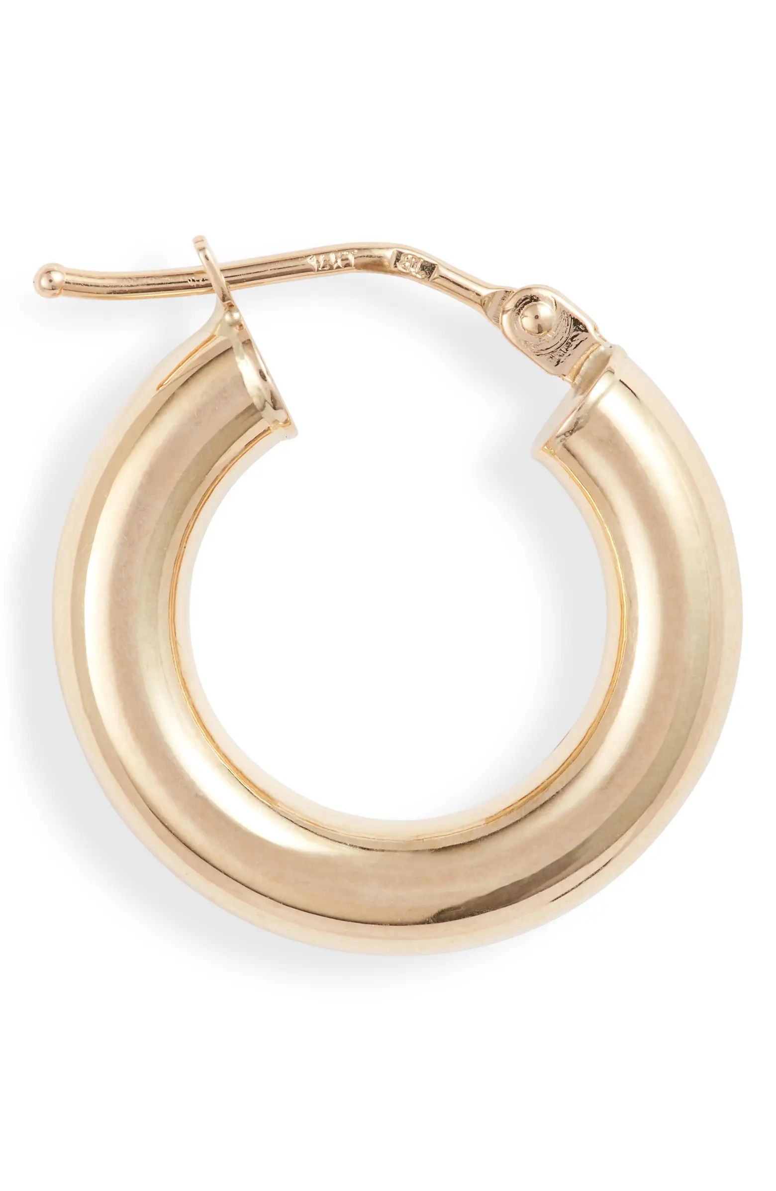 Essentials 14K Gold Smooth Hoop Earrings | Nordstrom