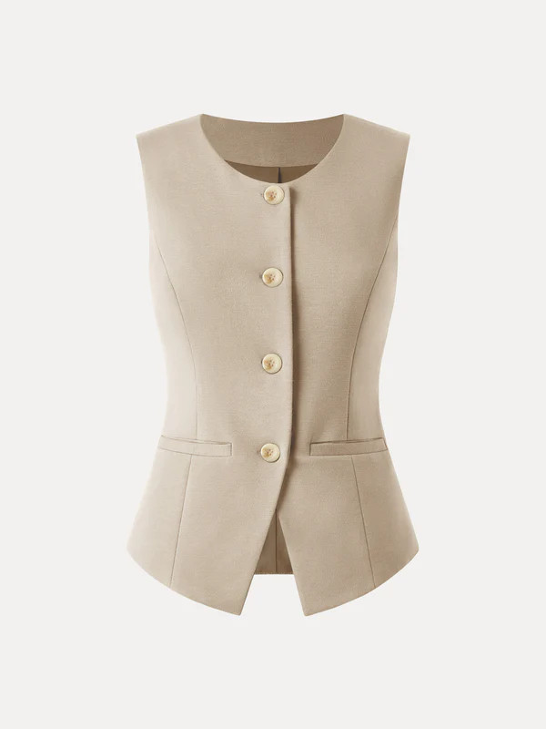 Office Staple Waistcoat with Pockets | OGLmove
