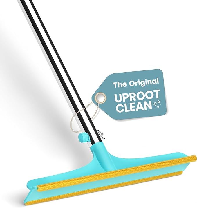 Uproot Cleaner Xtra Pet Hair Removal Broom: Reusable Carpet Rake with Telescopic 60" Handle - As ... | Amazon (US)
