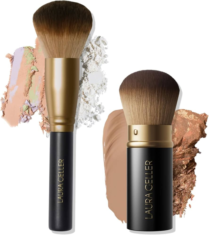 LAURA GELLER NEW YORK Blending Beauties Two-Piece Makeup Brush Gift Set for Powders and Foundatio... | Amazon (US)