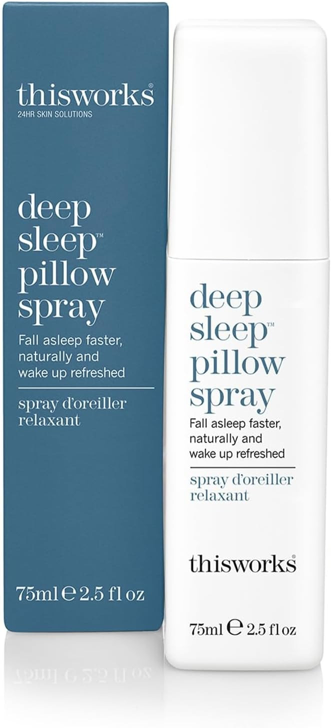 THISWORKS Deep Sleep Pillow Spray, Natural Relaxation Aid for Stress & Anxiety Relief, 2.5 fl oz | Amazon (US)