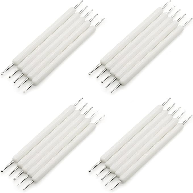 4 Set Embossing Stylus Double End Tracing Dotting Tool, 20 Pcs Ball Embossing Stylus Double End T... | Amazon (US)