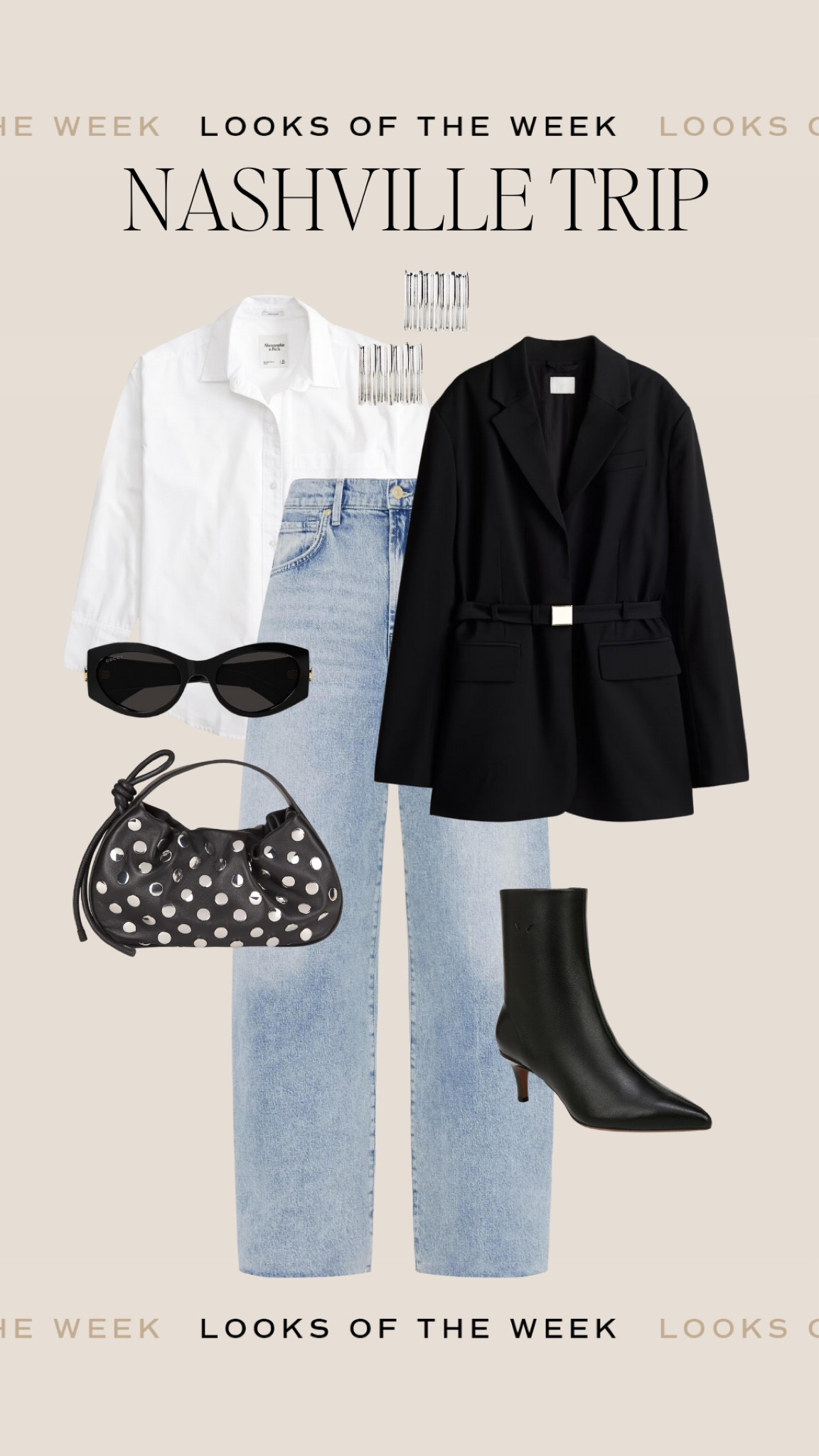 Nashville trip outfit for shopping, girls night 